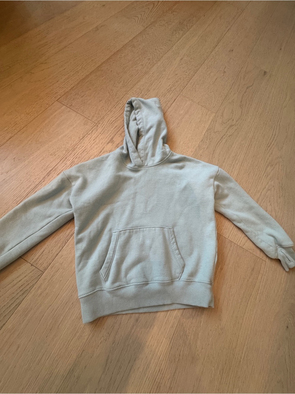 Abercrombie & Fitch Kids Crewneck Hoodie in Sage Green